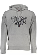 Load image into Gallery viewer, Tommy Hilfiger Chic Gray Hooded Cotton Sweatshirt
