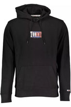Load image into Gallery viewer, Tommy Hilfiger Chic Black Hooded Sweatshirt with Embroidery
