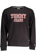Load image into Gallery viewer, Tommy Hilfiger Sleek Black Cotton Sweatshirt
