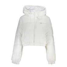 Load image into Gallery viewer, Tommy Hilfiger Elegant White Hooded Jacket - Sustainable Chic
