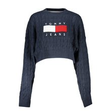 Load image into Gallery viewer, Tommy Hilfiger Chic Blue Crew Neck Sweater with Contrast Details
