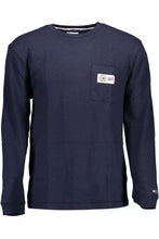 Load image into Gallery viewer, Tommy Hilfiger Elegant Blue Long-Sleeved Sweater with Logo Embroidery
