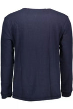 Load image into Gallery viewer, Tommy Hilfiger Elegant Blue Long-Sleeved Sweater with Logo Embroidery
