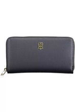 Load image into Gallery viewer, Tommy Hilfiger Elegant Blue Polyethylene Wallet with Logo Detail
