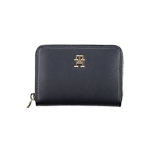 Load image into Gallery viewer, Tommy Hilfiger Sleek Blue Multipurpose Wallet with Zip Closure
