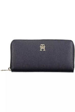 Load image into Gallery viewer, Tommy Hilfiger Elegant Blue Polyethylene Wallet with Logo Detail
