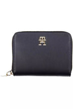 Load image into Gallery viewer, Tommy Hilfiger Elegant Blue Polyethylene Wallet with Coin Purse
