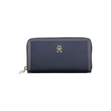 Load image into Gallery viewer, Tommy Hilfiger Chic Sustainable Blue Wallet with Secure Zip
