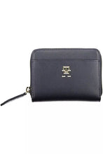 Load image into Gallery viewer, Tommy Hilfiger Elegant Blue Zip Wallet with Contrasting Details
