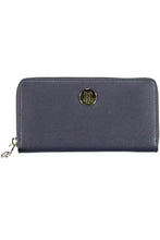 Load image into Gallery viewer, Tommy Hilfiger Chic Blue Polyethylene Wallet with Zip Closure
