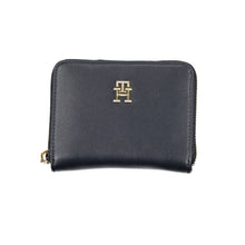 Load image into Gallery viewer, Tommy Hilfiger Elegant Blue Zip Wallet with Multiple Compartments
