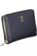 Load image into Gallery viewer, Tommy Hilfiger Elegant Blue Polyethylene Wallet with Logo Detail
