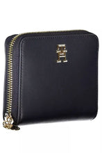 Load image into Gallery viewer, Tommy Hilfiger Elegant Blue Polyethylene Wallet with Coin Purse
