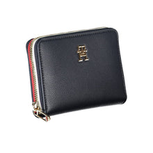 Load image into Gallery viewer, Tommy Hilfiger Sleek Blue Multipurpose Wallet with Zip Closure
