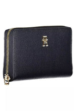 Load image into Gallery viewer, Tommy Hilfiger Elegant Blue Polyethylene Wallet with Logo Detail
