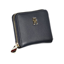 Load image into Gallery viewer, Tommy Hilfiger Elegant Blue Zip Wallet with Multiple Compartments
