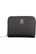 Load image into Gallery viewer, Tommy Hilfiger Elegant Black Polyethylene Zip Wallet
