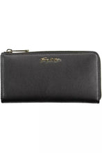 Load image into Gallery viewer, Tommy Hilfiger Elegant Black Polyethylene Wallet with Zip Closure
