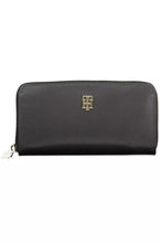 Load image into Gallery viewer, Tommy Hilfiger Sleek Black Nylon Compact Wallet
