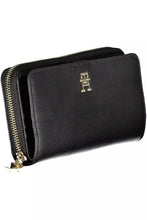 Load image into Gallery viewer, Tommy Hilfiger Elegant Black Polyethylene Wallet
