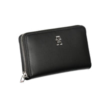 Load image into Gallery viewer, Tommy Hilfiger Sleek Zippered Black Wallet with Multiple Compartments
