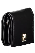 Load image into Gallery viewer, Tommy Hilfiger Sleek Black Polyethylene Wallet with Secure Closure
