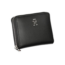 Load image into Gallery viewer, Tommy Hilfiger Elegant Black Zip Wallet with Multiple Compartments
