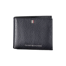 Load image into Gallery viewer, Tommy Hilfiger Elegant Blue Leather Wallet with Contrast Details
