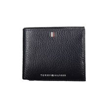 Load image into Gallery viewer, Tommy Hilfiger Elegant Blue Leather Wallet with Contrast Details
