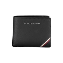 Load image into Gallery viewer, Tommy Hilfiger Elegant Black Leather Bifold Wallet
