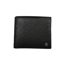 Load image into Gallery viewer, Tommy Hilfiger Elegant Black Leather Wallet with Multi-Compartments
