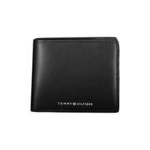 Load image into Gallery viewer, Tommy Hilfiger Elegant Black Leather Bifold Men&#39;s Wallet
