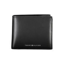 Load image into Gallery viewer, Tommy Hilfiger Sleek Black Leather Wallet for the Modern Man
