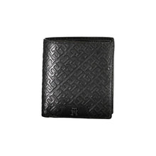 Load image into Gallery viewer, Tommy Hilfiger Sleek Black Leather Dual-Compartment Wallet
