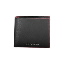 Load image into Gallery viewer, Tommy Hilfiger Elegant Black Leather Wallet
