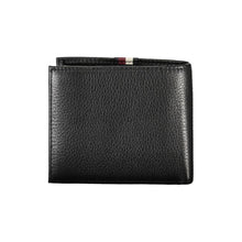 Load image into Gallery viewer, Tommy Hilfiger Elegant Black Leather Dual-Compartment Wallet
