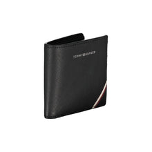 Load image into Gallery viewer, Tommy Hilfiger Elegant Black Leather Bifold Wallet
