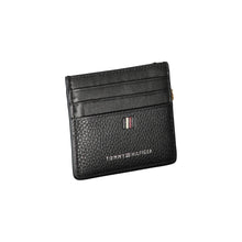 Load image into Gallery viewer, Tommy Hilfiger Sleek Black Leather Card Holder with Contrast Detail
