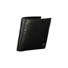 Load image into Gallery viewer, Tommy Hilfiger Elegant Black Leather Wallet with Multi-Compartments
