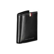 Load image into Gallery viewer, Tommy Hilfiger Elegant Black Leather Bifold Wallet

