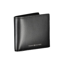 Load image into Gallery viewer, Tommy Hilfiger Sleek Black Leather Wallet for the Modern Man
