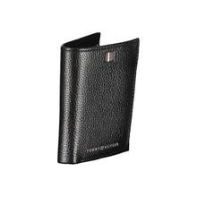 Load image into Gallery viewer, Tommy Hilfiger Elegant Black Leather Bi-Fold Wallet
