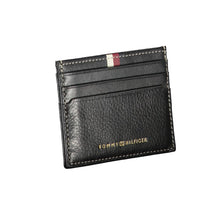 Load image into Gallery viewer, Tommy Hilfiger Sleek Black Leather Card Holder with Contrast Detail
