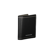 Load image into Gallery viewer, Tommy Hilfiger Black Leather Double Card Wallet
