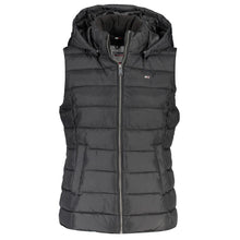 Load image into Gallery viewer, Tommy Hilfiger Elevated Sleeveless Hooded Jacket in Black
