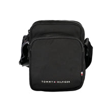 Load image into Gallery viewer, Tommy Hilfiger Sleek Black Shoulder Bag with Stylish Accents
