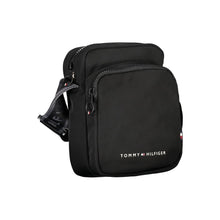 Load image into Gallery viewer, Tommy Hilfiger Sleek Black Shoulder Bag with Stylish Accents
