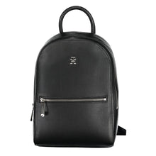 Load image into Gallery viewer, Tommy Hilfiger Chic Black Designer Backpack with Logo Accent
