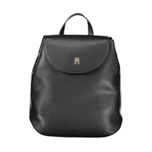 Load image into Gallery viewer, Tommy Hilfiger Elegant Black Backpack with Adjustable Straps
