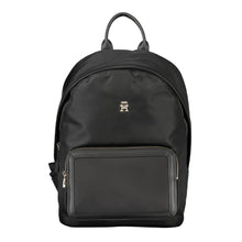 Load image into Gallery viewer, Tommy Hilfiger Chic Black Designer Backpack with Logo Detail
